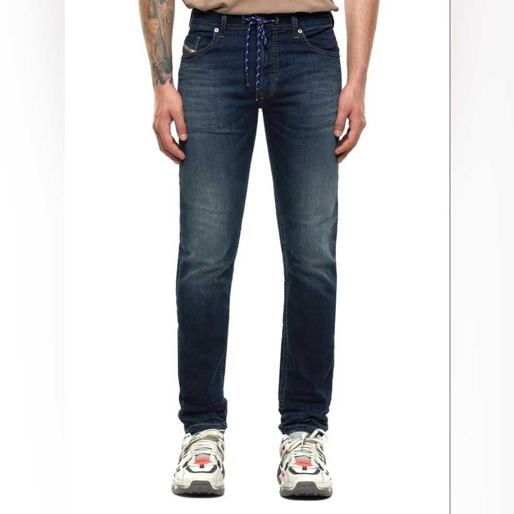 Diesel Thommer Slim Joggjeans Drawstring Waist Dark Wash W28‎